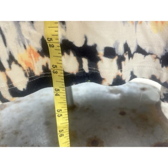 Tart Womens Cotton Boho Flowy Pullover Strapless Long Maxi Dress Tie Dye Sz L - Picture 7 of 10